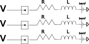 back-emf estimation in 3 phase of the motor